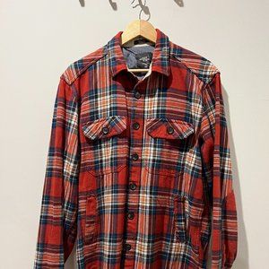 Vintage Plaid Flannel Top - Comfort & Style (100% Cotton)